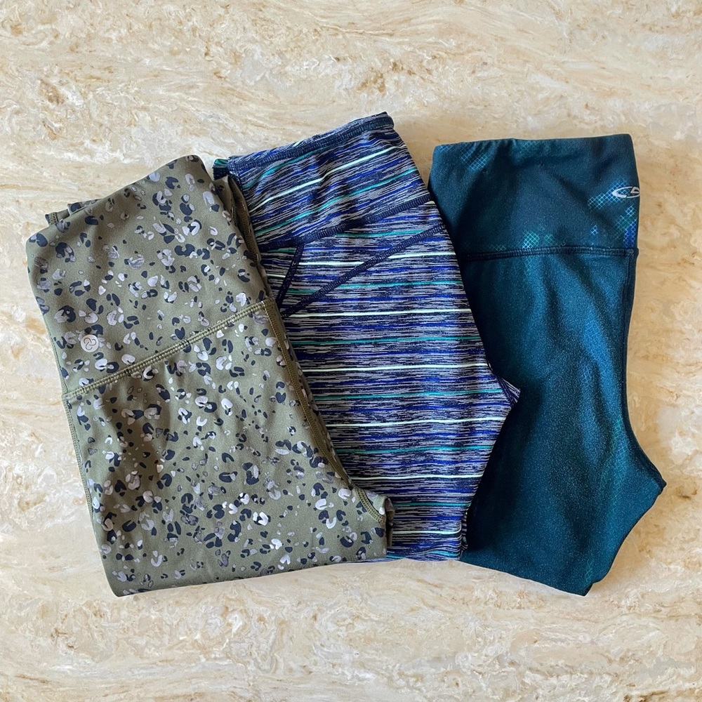 Leggings bundle from zella and champion size small
